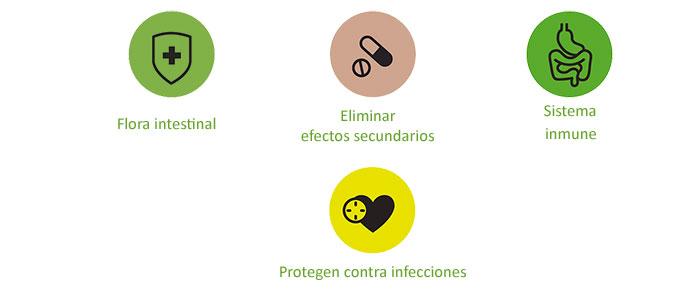 Propidades y beneficios de los probióticos